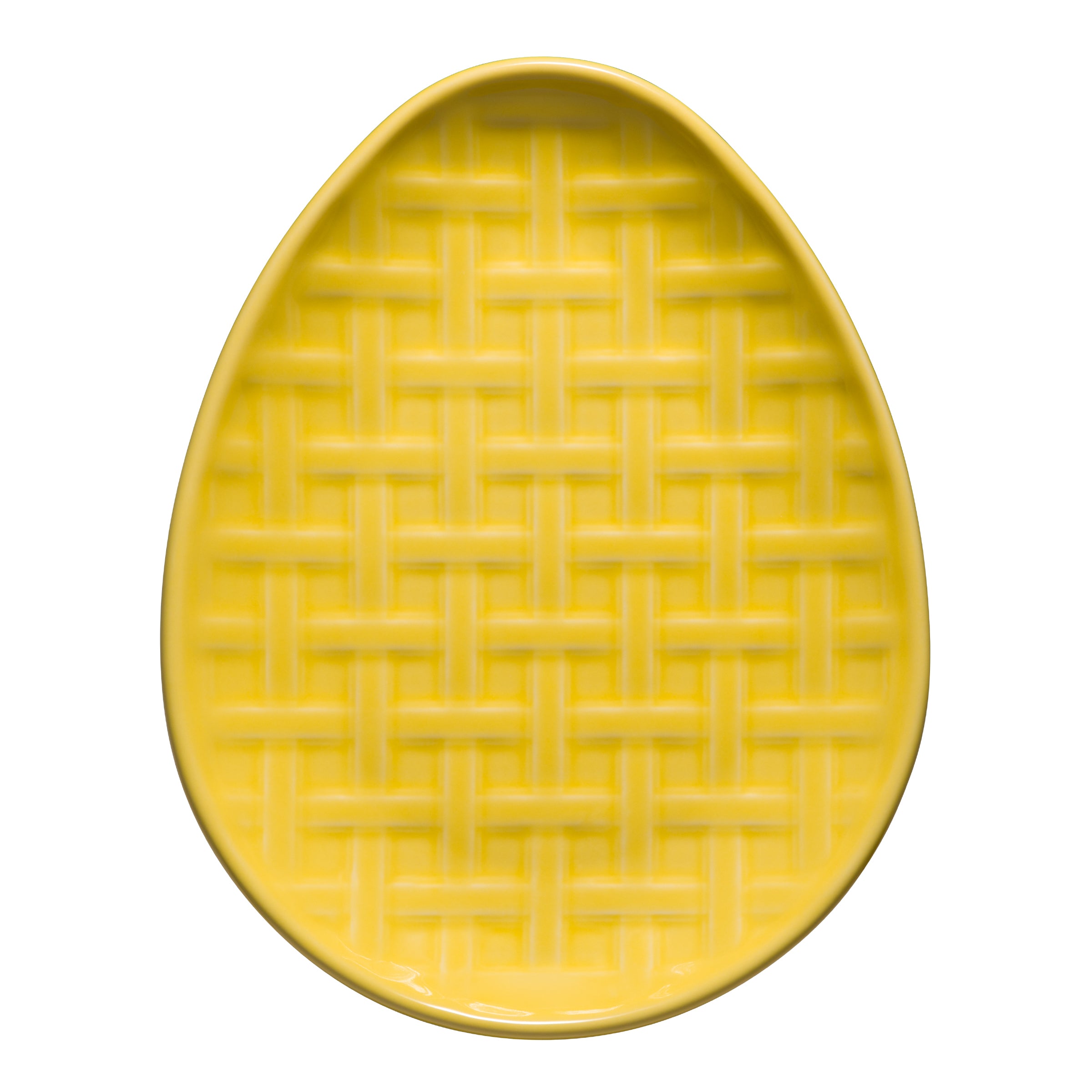 Fiesta Retired Embossed Egg Shaped Plate 10 Inch - Image 2