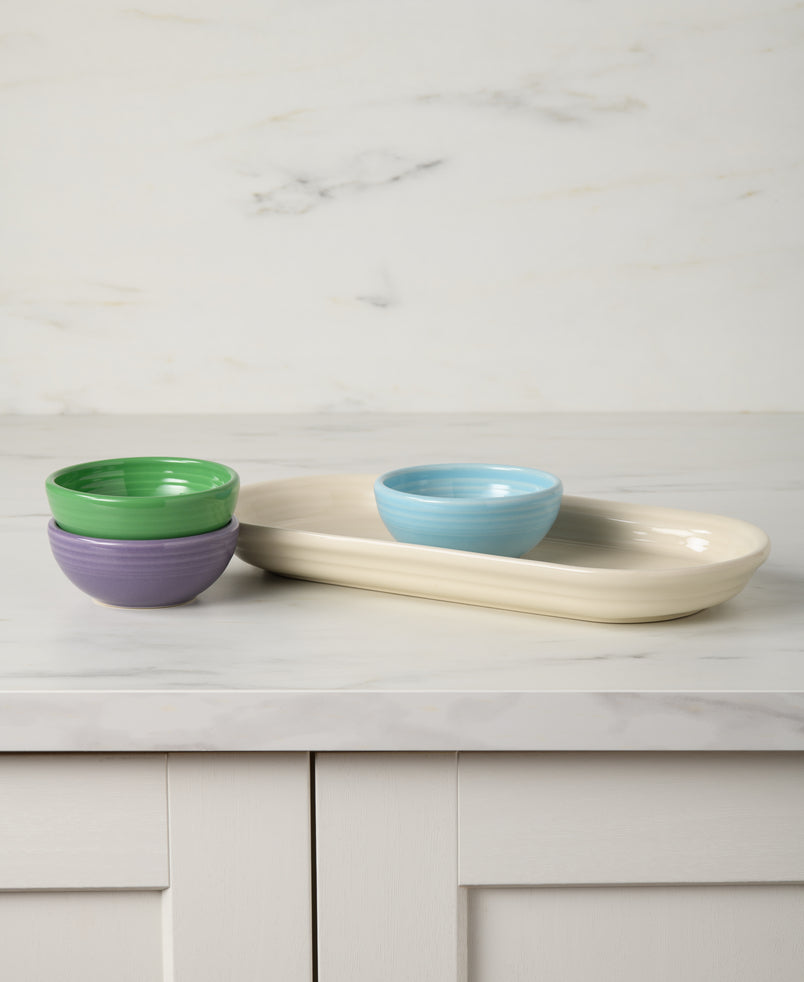 Fiesta Lavender Bloom Mixed Color 4-Piece Condiment Set - Image 2