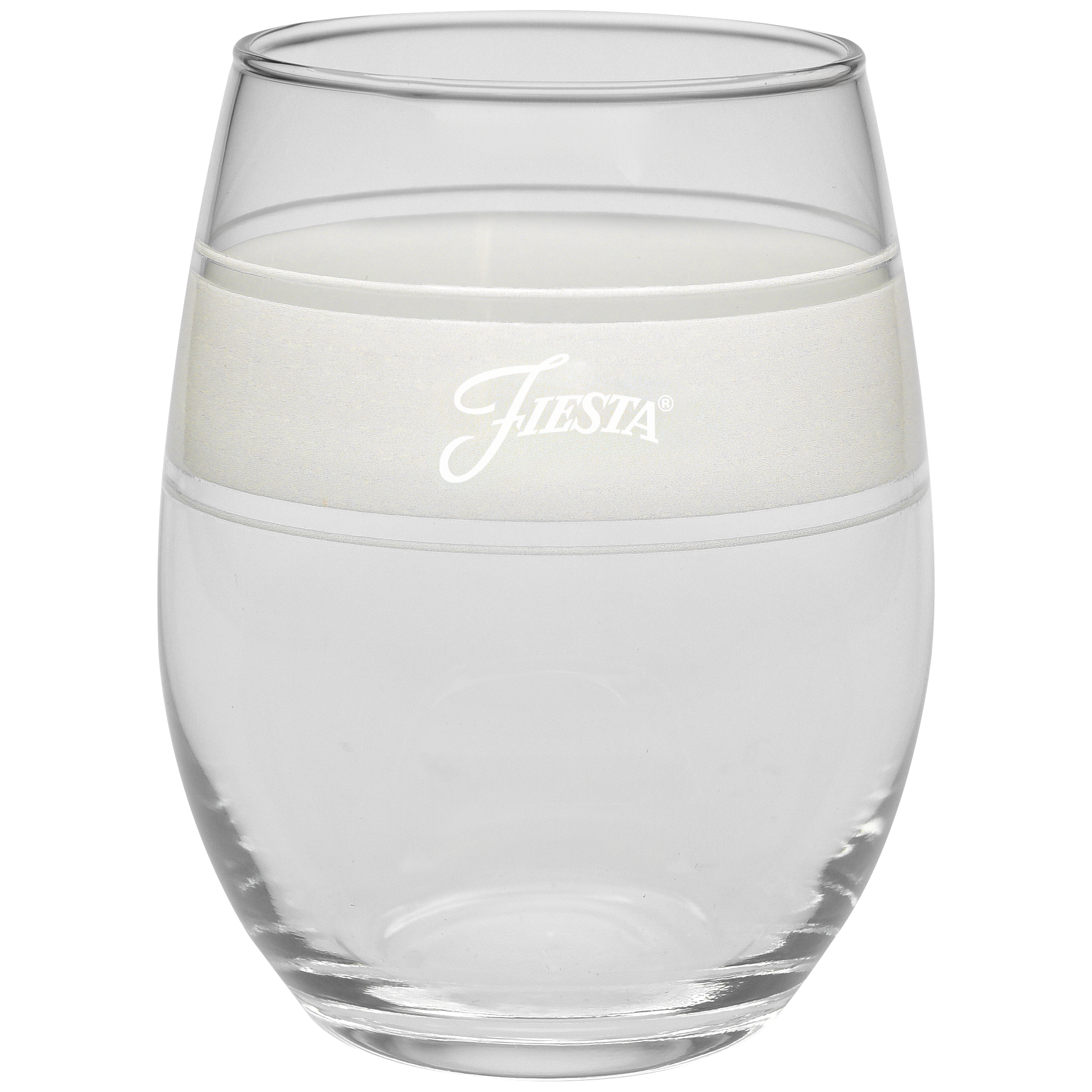 Fiesta Linen 15 oz. Frame Stemless Glass – Set of 4 - Image 2