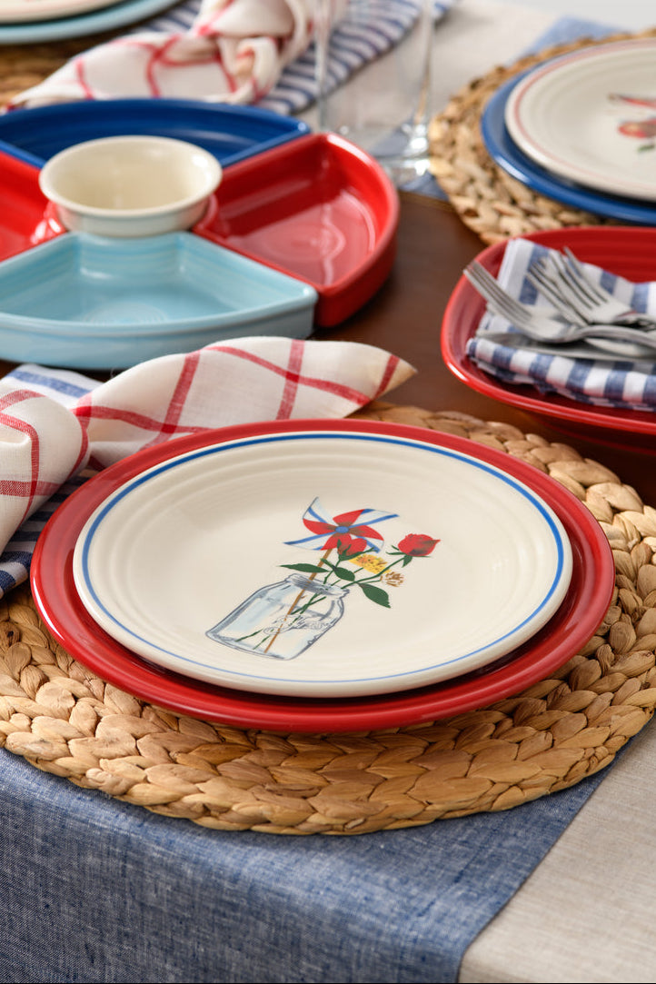 Fiesta Americana Mason Jar Classic Rim 9 Inch Luncheon Plate - Image 2