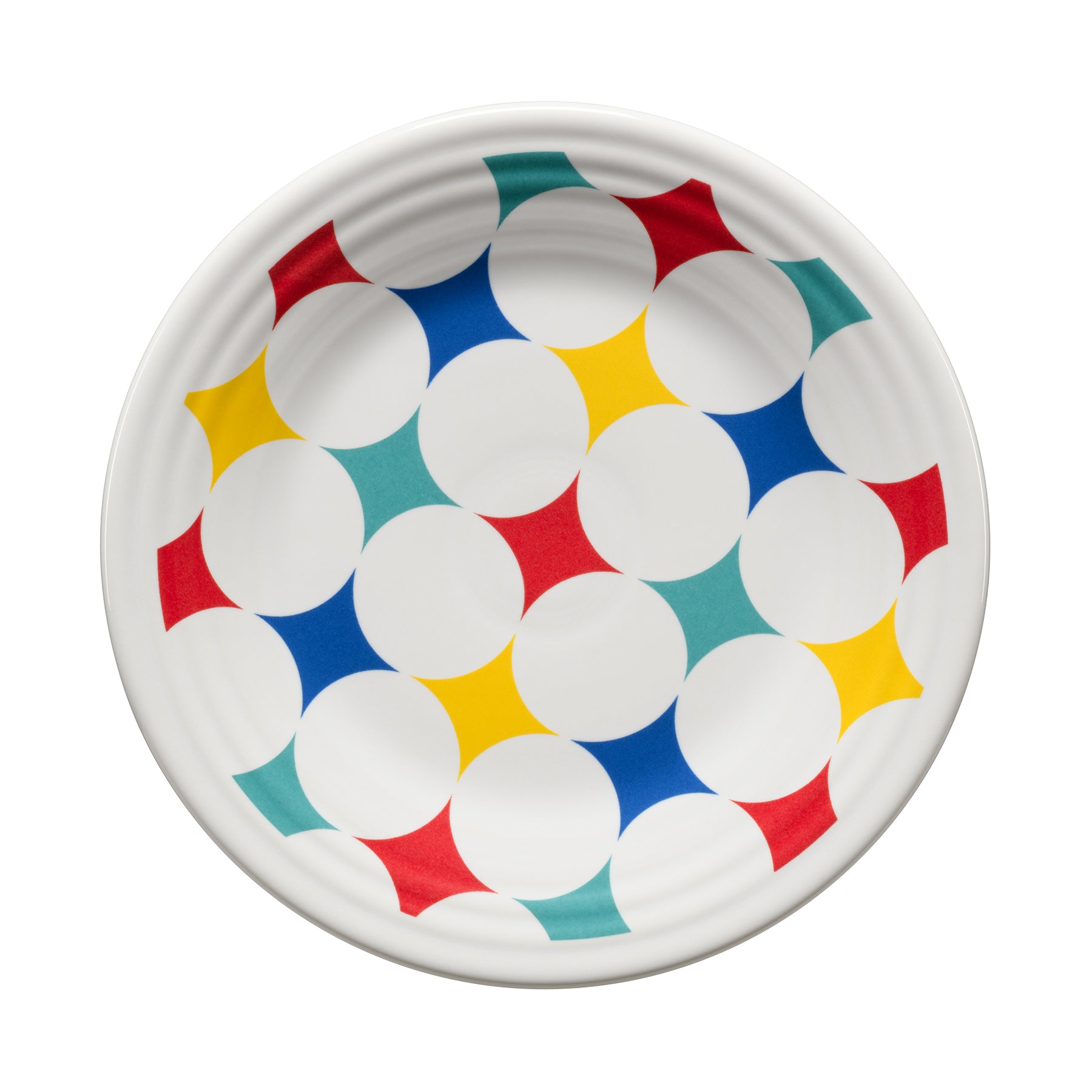 Fiesta Fiesta Vibrant Kaleido Circles Classic Rim 9 Inch Luncheon Plate