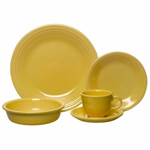 Fiesta Retired Classic Rim 5-Piece Dinnerware Set, Service for 1