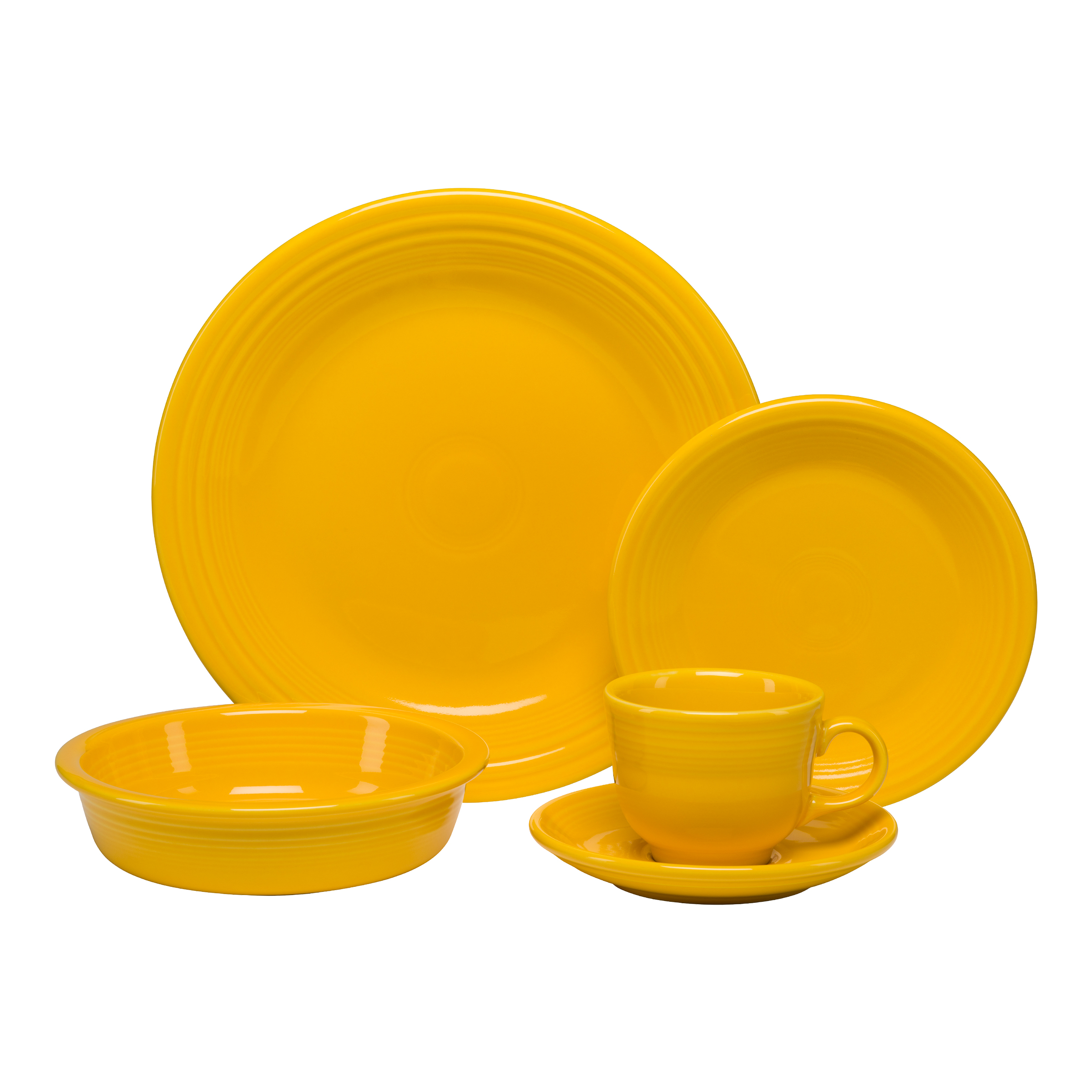 Fiesta Retired Classic Rim 5-Piece Dinnerware Set, Service for 1 - Image 6